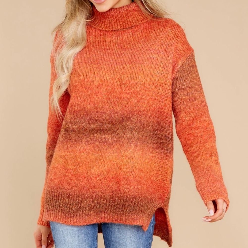 Orange 🍊 multi sweater